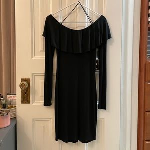 NWT Cute Black Off Shoulder Dress